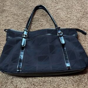Nine & Co. Black Geometric Pattern Tote